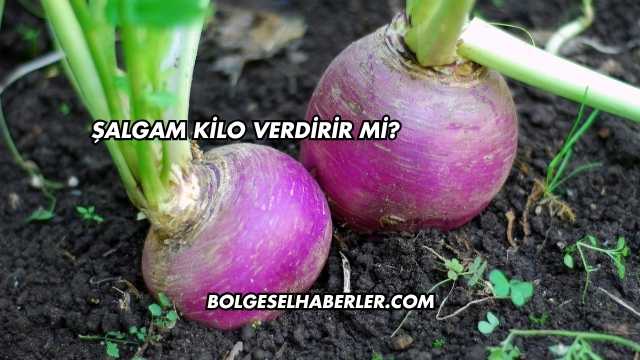 Şalgam Kilo Verdirir mi?