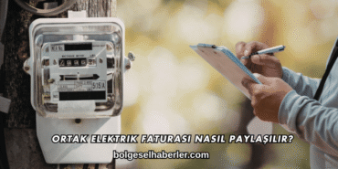 Ortak Elektrik Faturası Nasıl Paylaşılır?